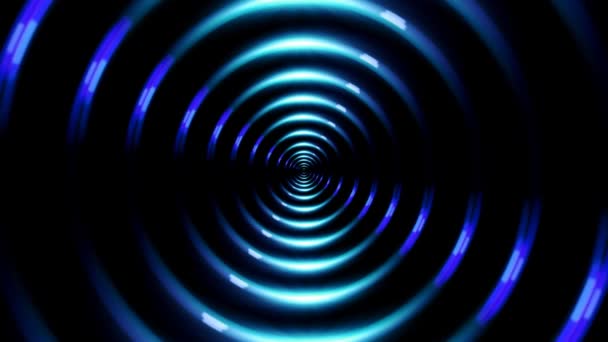 Kék gyűrű lens flare — Stock videók