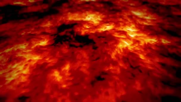 L'animation coulant de lave 