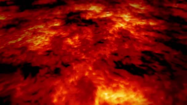 L'animation coulant de lave 