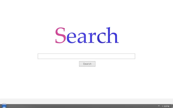 Simpel søgning oplysninger på internettet - Stock-foto