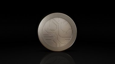 dijital para gümüş sikke karanlık