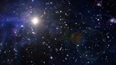 yıldızlı gece lens flare yıldız çapraz alan