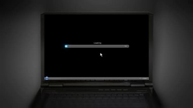 dizüstü bilgisayar ekranı siyah laptop ekran yükleme