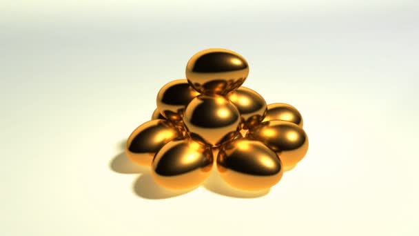Ez a 3D-s animáció tojás — Stock videók