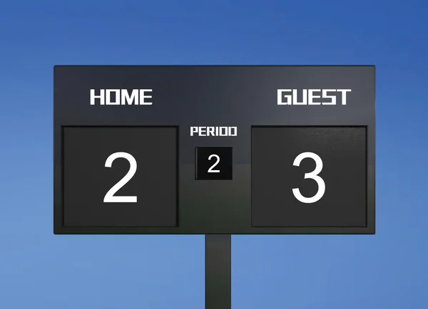 Football scoreboard score 2 & 3 — стоковое фото