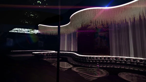 Karaoke nachtclub verlichting — Stockfoto