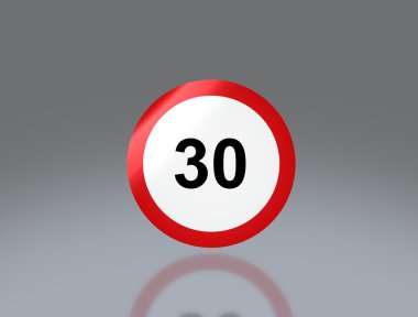 Yol işareti hız sınırı 30