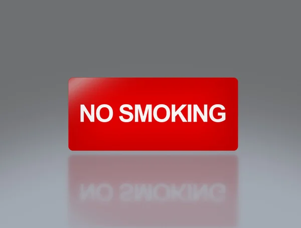 不吸烟的矩形标牌 — 图库照片