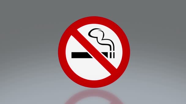 Не курить вывески — стоковое видео