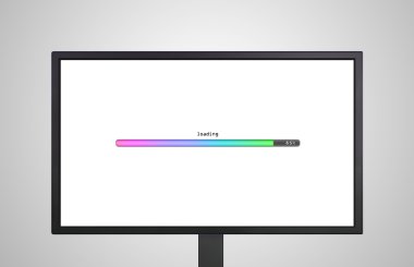 Masaüstü monitör renk çubuğu yükleme