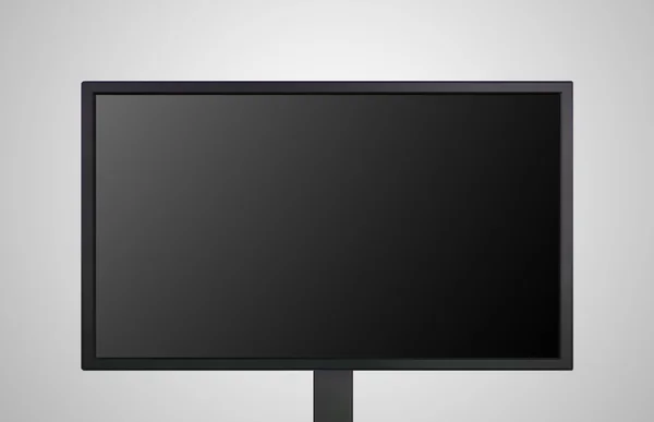 Настольный монитор с черным экраном — стоковое фото