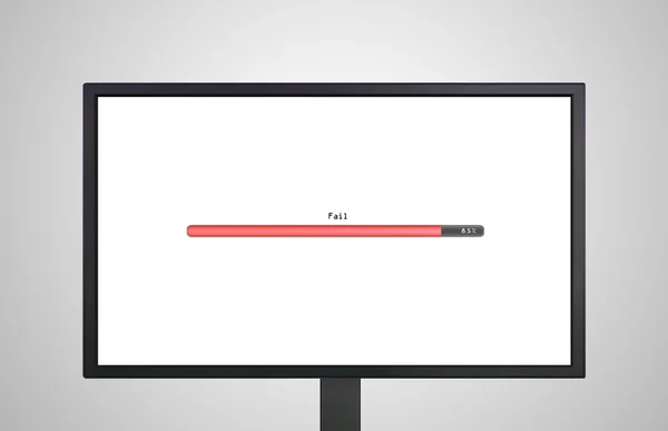 Desktop Monitor display fail — Stock Photo, Image