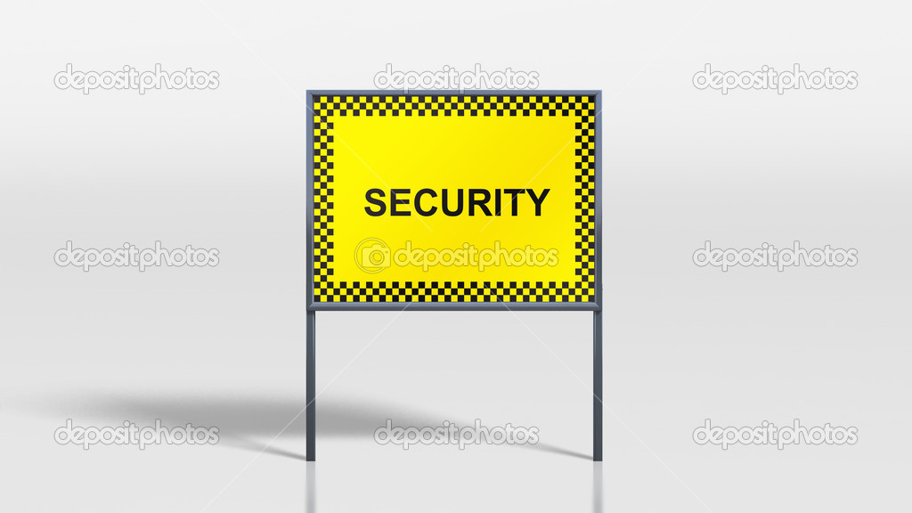 Traffic signage stands security
