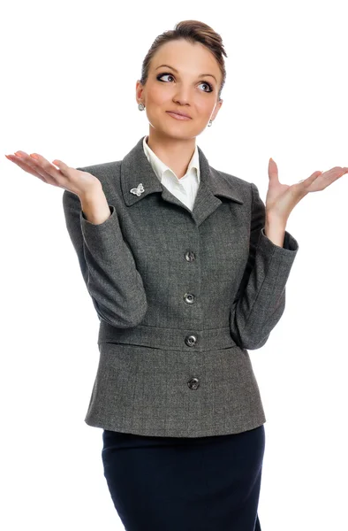Business woman surprised look — Stock Photo, Image