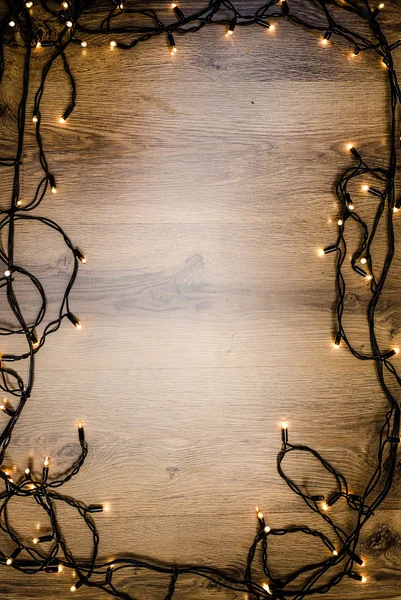 クリスマス ライトの背景、フレーム ロイヤリティフリーのストック画像