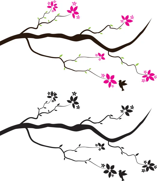 Décalque murale arbre — Image vectorielle