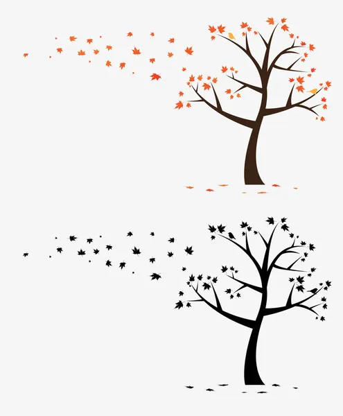 Vinilo de pared de árbol — Vector de stock