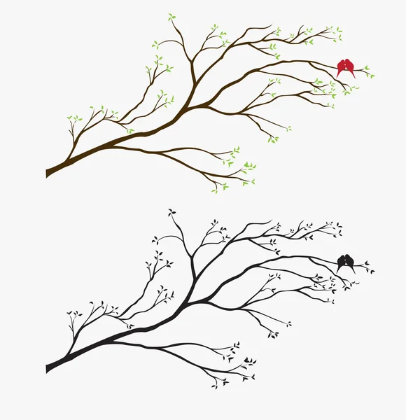 Vinilo de pared de árbol — Vector de stock