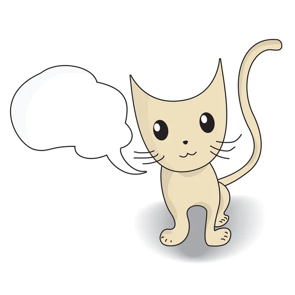 พูดคุยลูกแมว — ภาพเวกเตอร์สต็อก