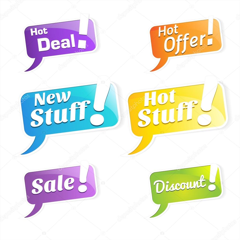 Hot Deals Tags and Labels