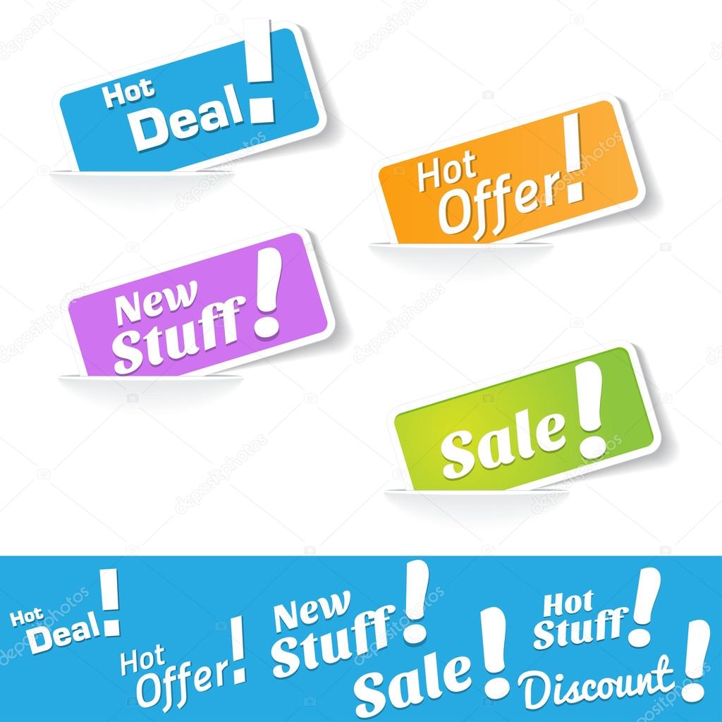 Hot Deals Tags and Labels