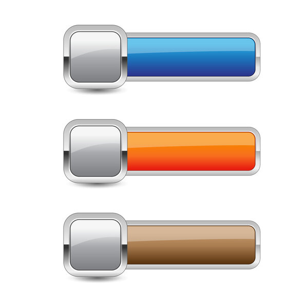 Glossy Rounded Rectangular Button Icon