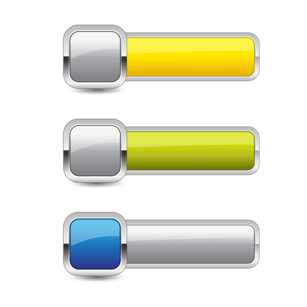 Glossy Rounded Rectangular Button Icon