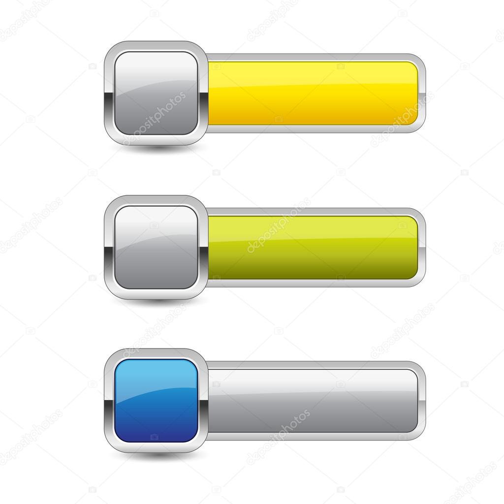 Glossy Rounded Rectangular Button Icon
