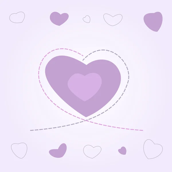 Heart Love Résumé Contexte — Image vectorielle