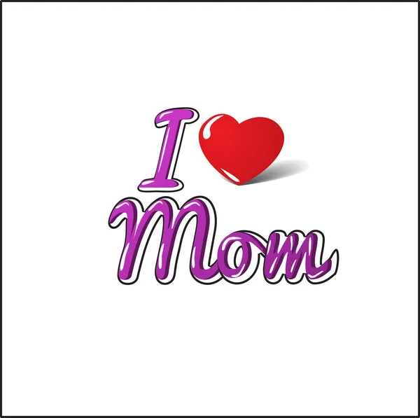 J'aime maman — Image vectorielle