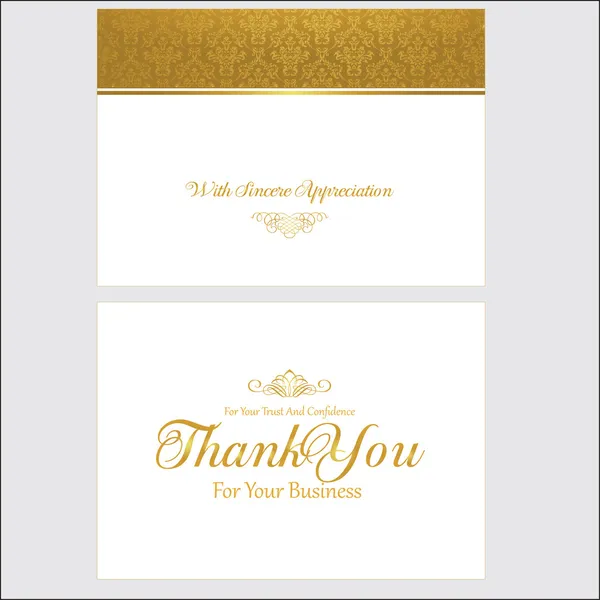 Thank You Card — Stock Vector