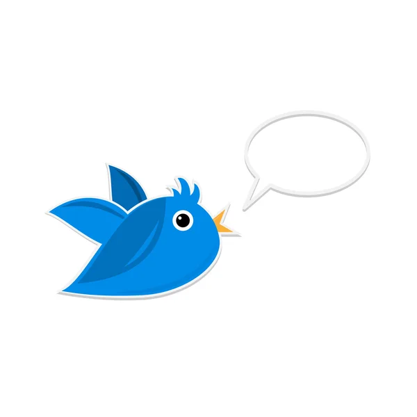 Oiseau parlant — Image vectorielle