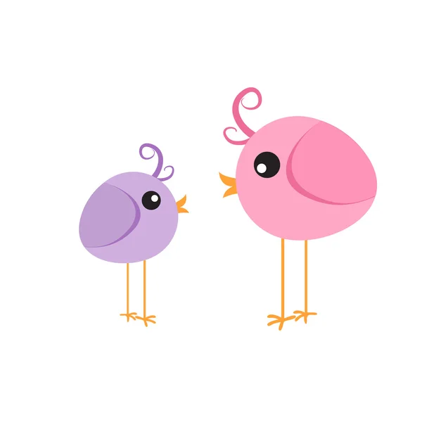 Adorable pájaro que habla globo — Vector de stock