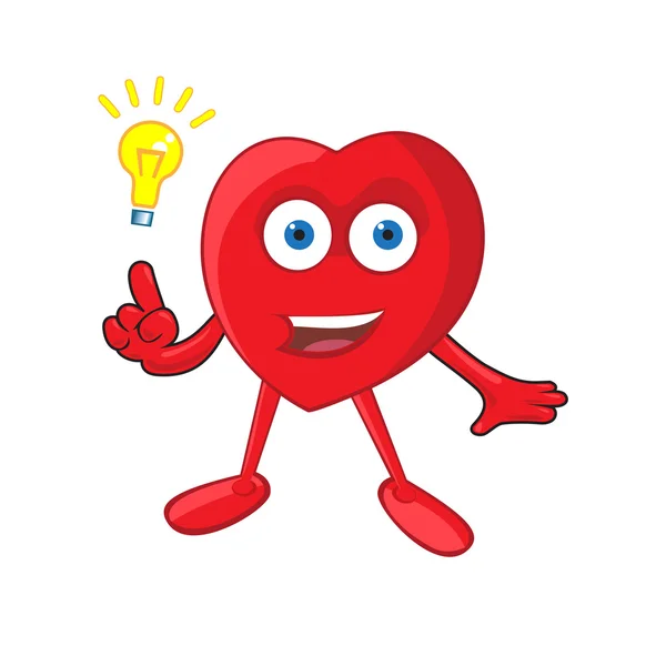 Heart Mascot — Stock Vector