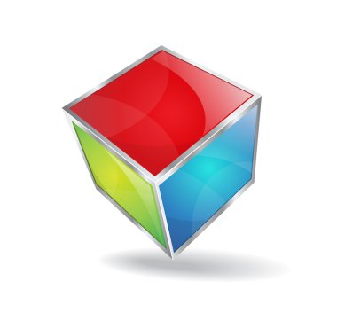 3d Glossy Vector Cube