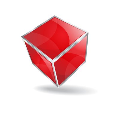 3d Glossy Vector Cube