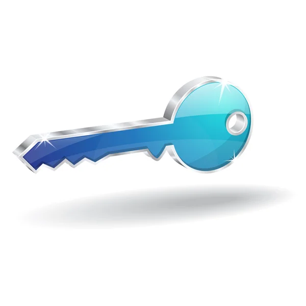 3d Glossy Key Icon Vector Illustration — Vector de stoc