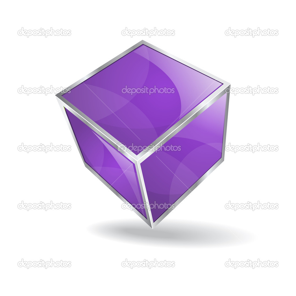 3d Glossy Vector Cube