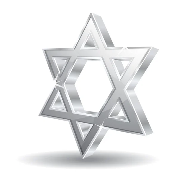 3d Glossy Vector Jewish Icon — Stock Vector