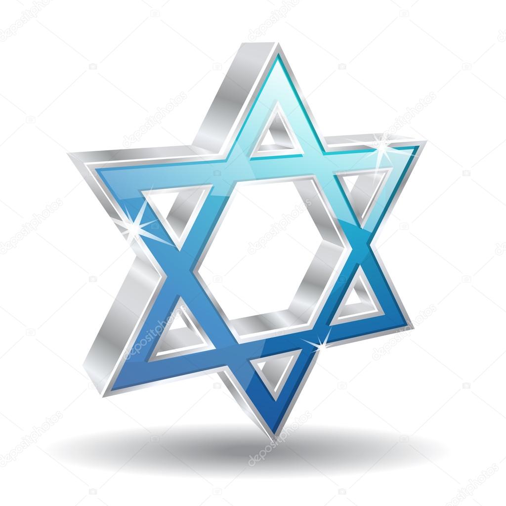 3d Glossy Vector Jewish Icon
