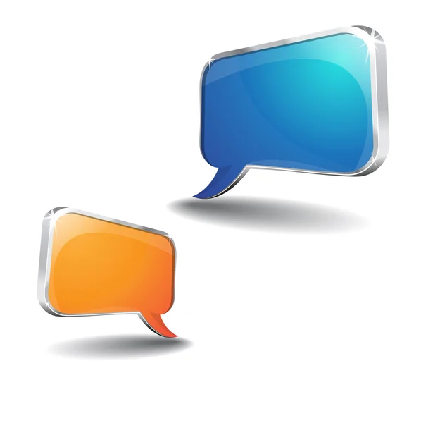 3d Talk Balloon Vector Icon — Stock Vector