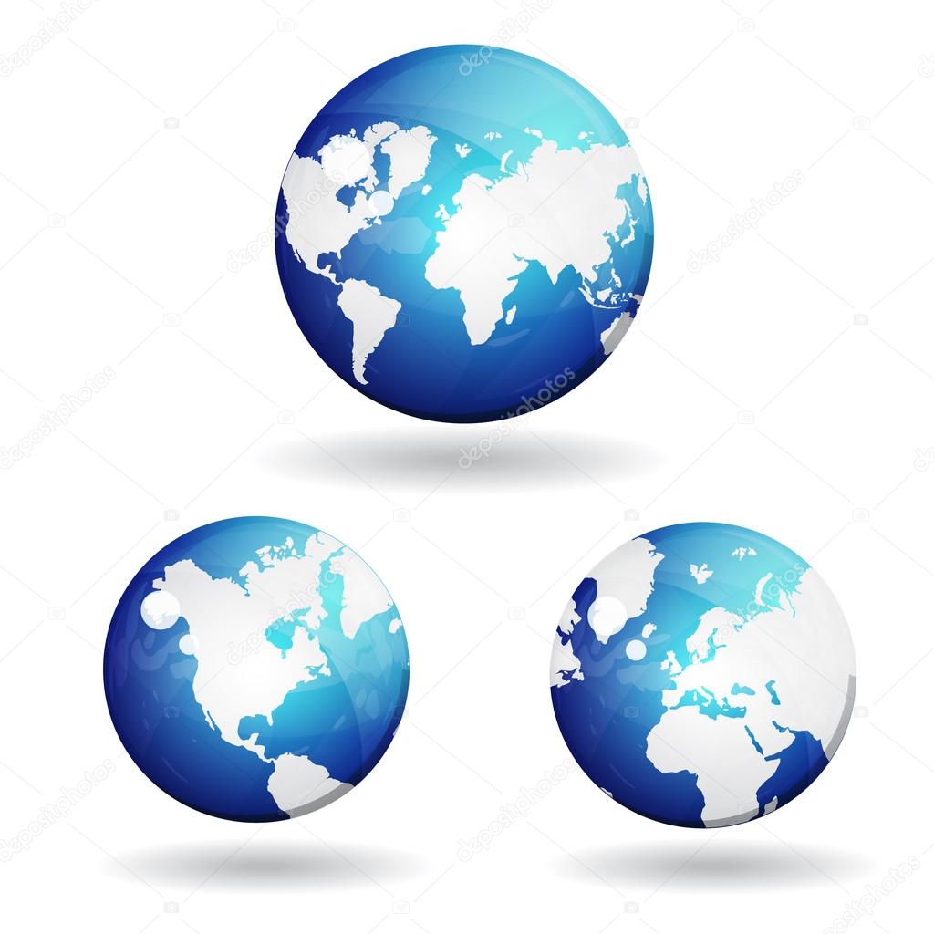 Download 3d World Map Vector Icon — Stock Vector © rizwanali3d ...