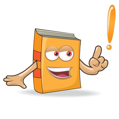 vektör kitap maskot