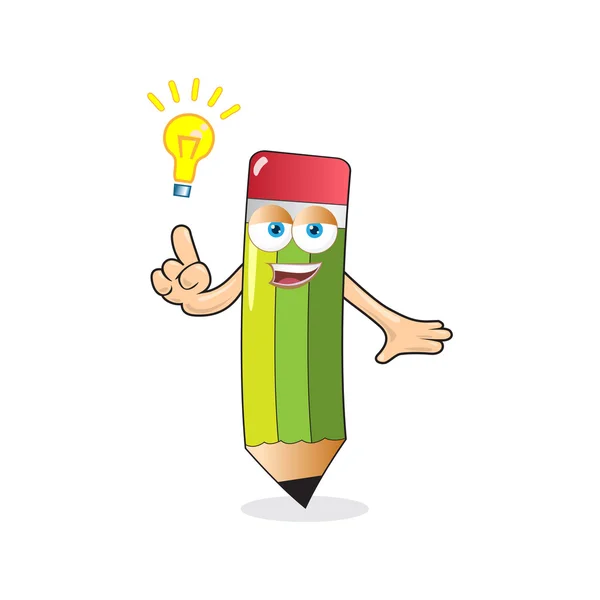 Pencil Mascot Vector — Stock Vector