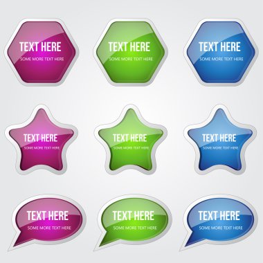 parlak parlak şekli düğme simgesi