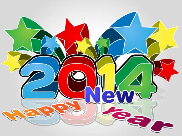 2014 Happy New Year — Stock Vector