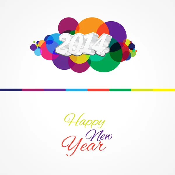 2014 Happy New Year — Stock Vector