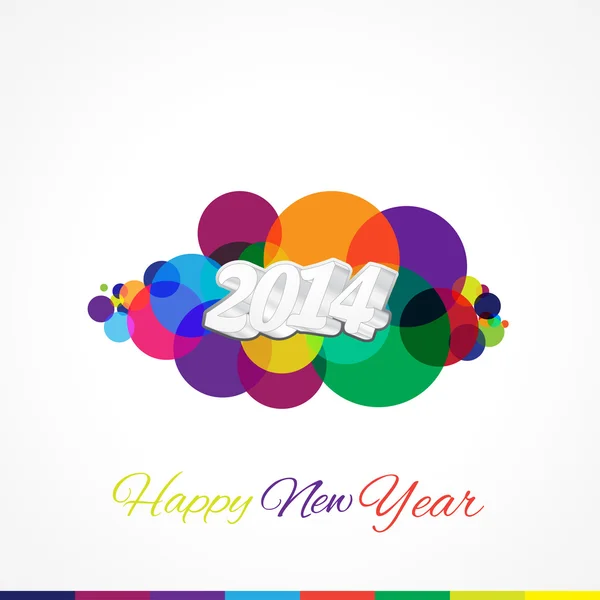 2014 Happy New Year — Stock Vector