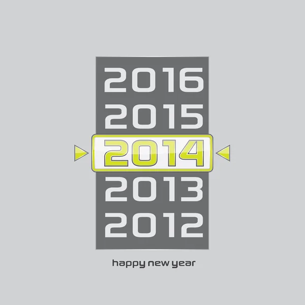 2014 wektor karty szczęśliwego nowego roku — Wektor stockowy
