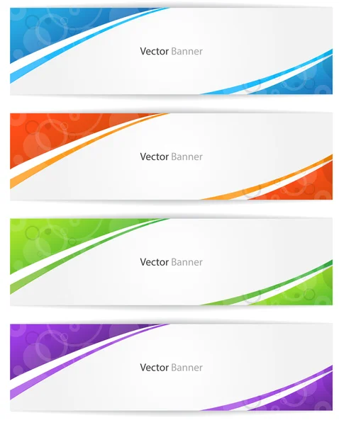 Bannière web colorée — Image vectorielle